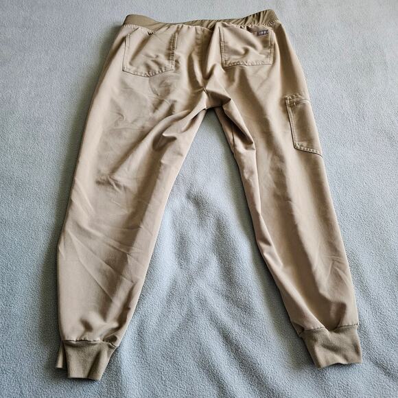 FIGS Scrub Pants Joggers XL/P Tan Technical Collection Elastic Waist Medical - Picture 2 of 10